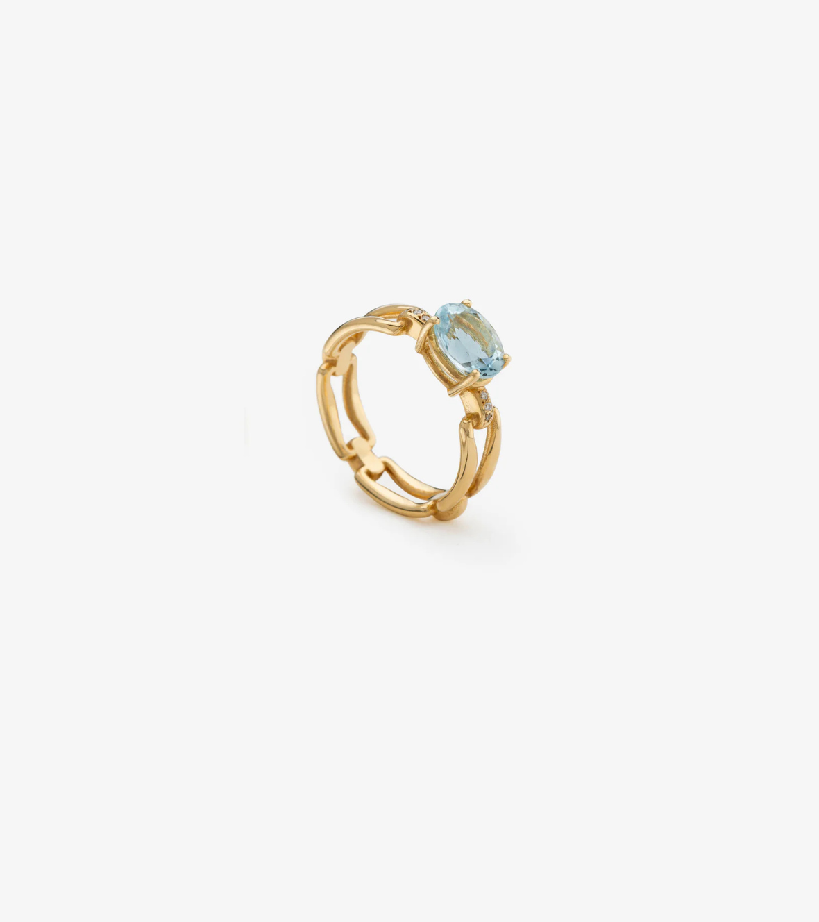 Immortelle Aquamarine Ring by Yannis Sergakis